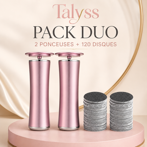 Talyss™ — Pack Duo (2 Ponceuses + 40 Disques)